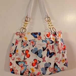 Colorful Butterfly Print Women's Bag